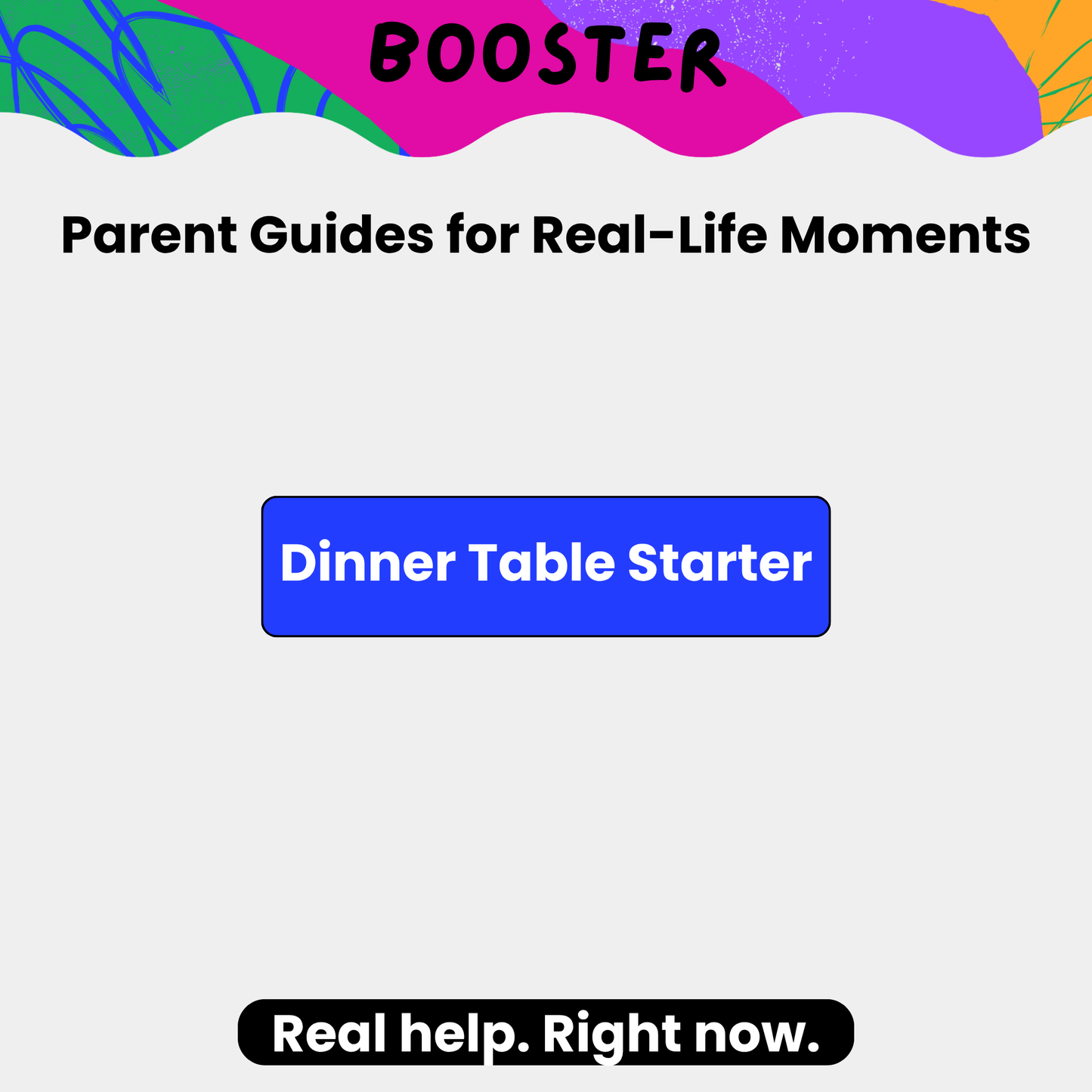 Dinner Table Starter Booster
