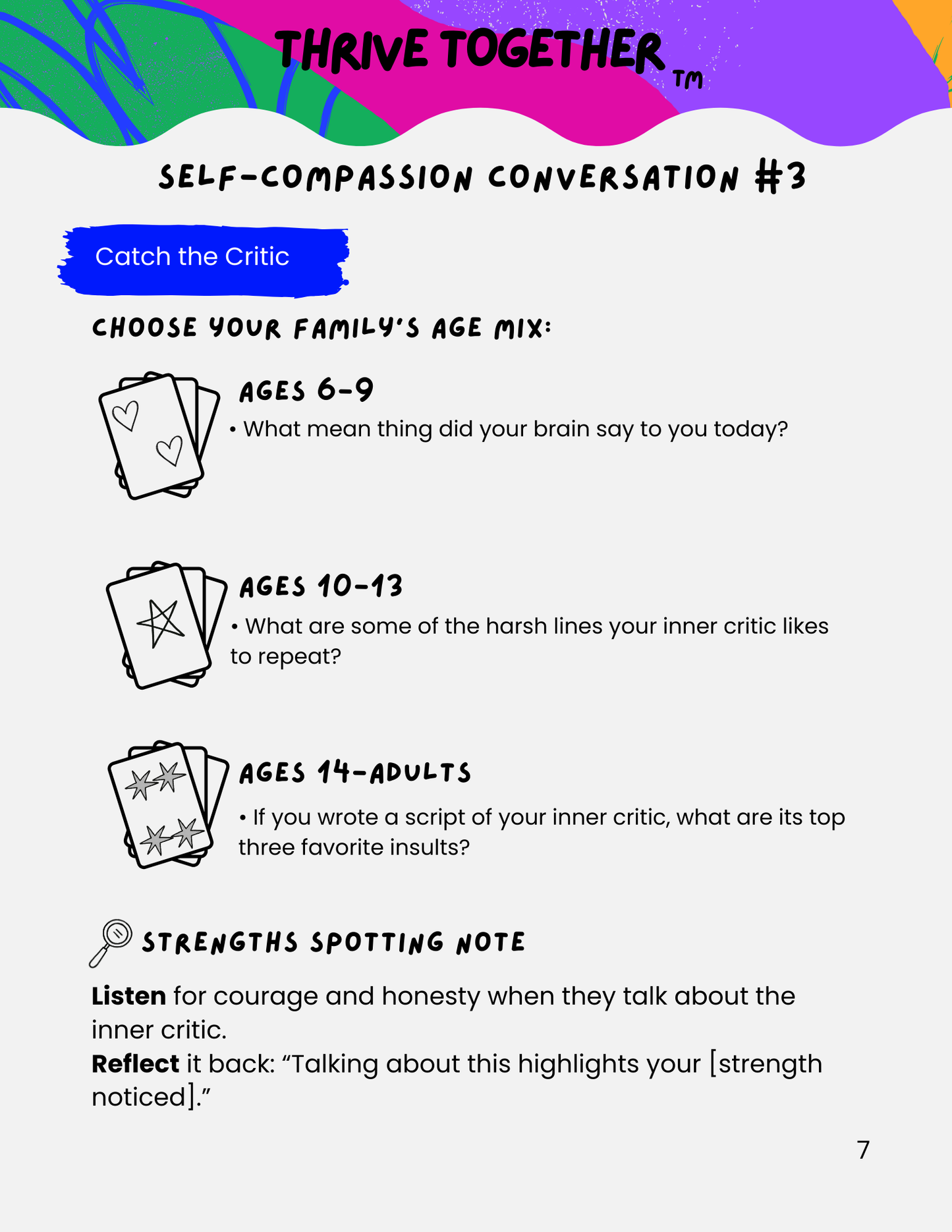 Self-Compassion & Kind Self-Talk Booster