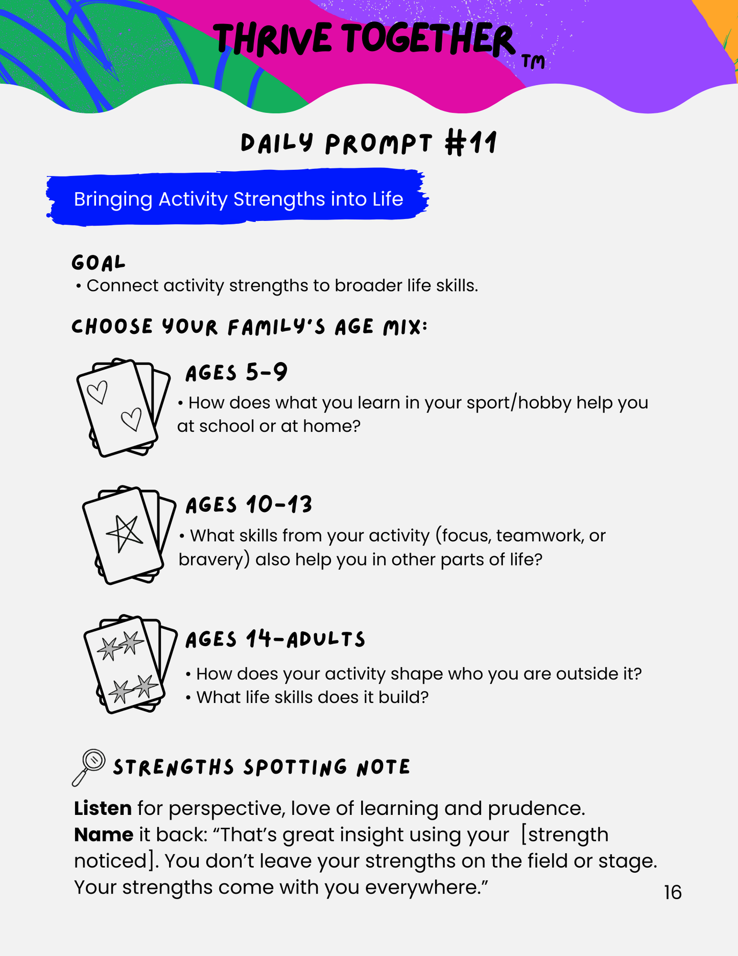 Strengths at Sports & Hobbies Booster