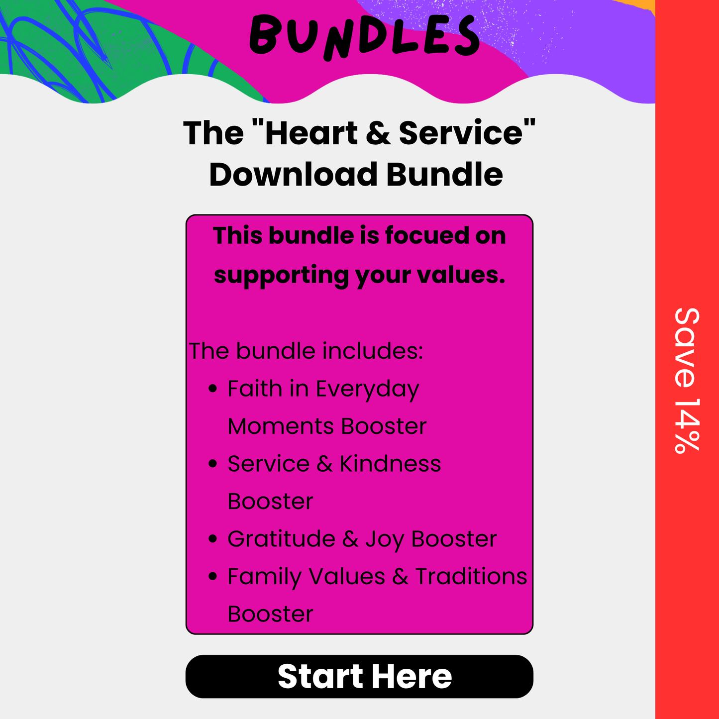 The "Heart & Service" Download Bundle (Values Focus)
