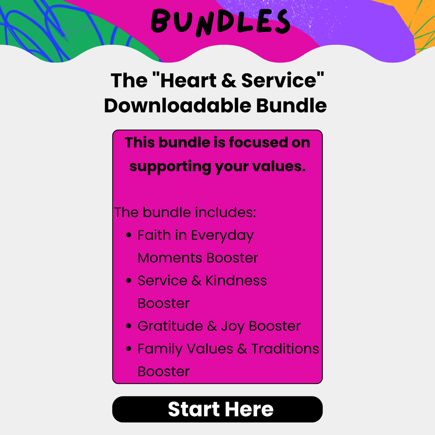 The "Heart & Service" Download Bundle (Values Focus)